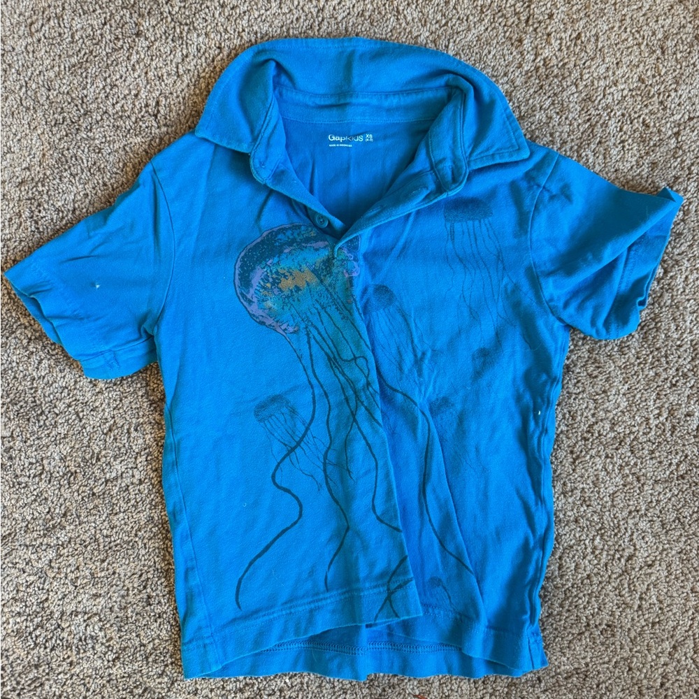 GAP Kids Bright Blue Polo Shirt
